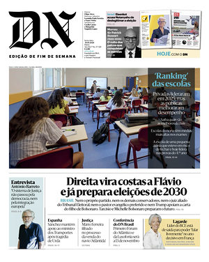 Capa de Diário de Notícias de hoje - Jornal nacionais