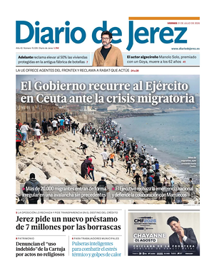 Prima pagina Diario de Jerez di oggi - Quotidiano regional