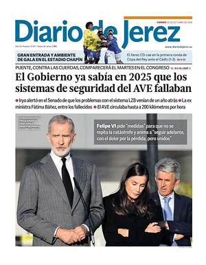 Prima pagina Diario de Jerez di oggi - Quotidiano regional