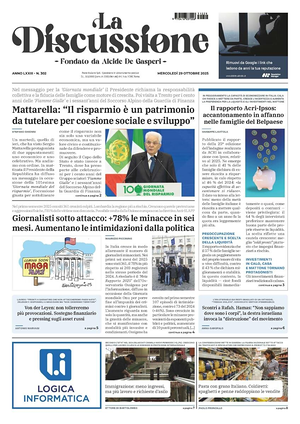 La Discussione prima pagina
