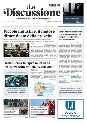 La Discussione prima pagina