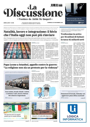 Prima pagina La Discussione di oggi - Quotidiano nazionale