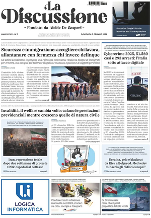 La Discussione prima pagina