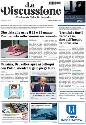 La Discussione prima pagina