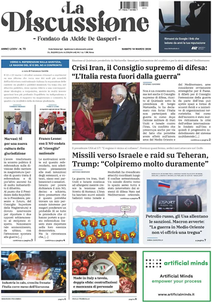 Prima pagina La Discussione di oggi - Quotidiano nazionale