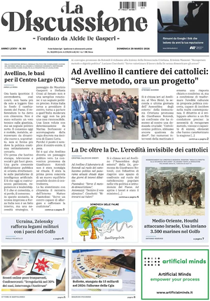 Prima pagina La Discussione di oggi - Quotidiano nazionale