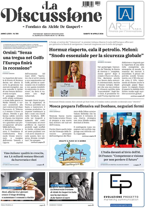 La Discussione prima pagina
