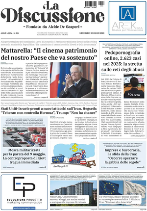 Prima pagina La Discussione di oggi - Quotidiano nazionale