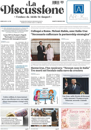 Prima pagina La Discussione di oggi - Quotidiano nazionale