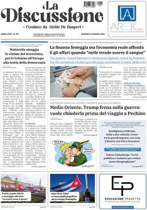 La Discussione prima pagina