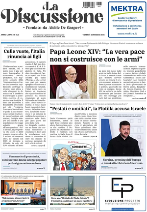 Prima pagina La Discussione di oggi - Quotidiano nazionale