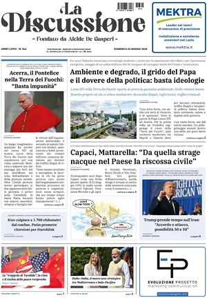 Prima pagina La Discussione di oggi - Quotidiano nazionale