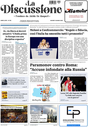 Prima pagina La Discussione di oggi - Quotidiano nazionale