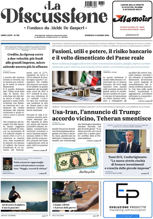 Prima pagina La Discussione di oggi - Quotidiano nazionale