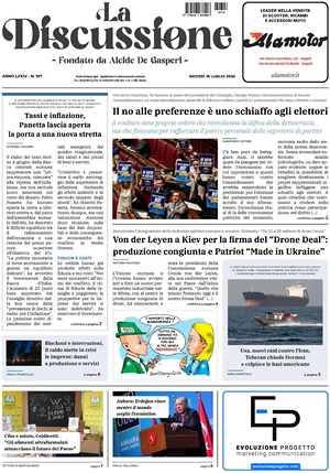 La Discussione prima pagina