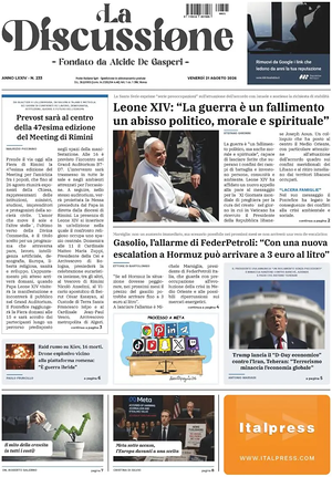 Prima pagina La Discussione di oggi - Quotidiano nazionale