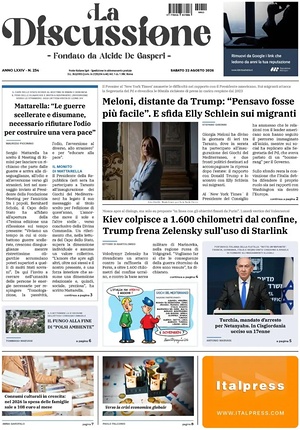 Prima pagina La Discussione di oggi - Quotidiano nazionale