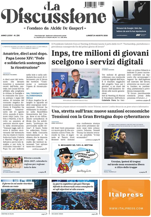 Prima pagina La Discussione di oggi - Quotidiano nazionale