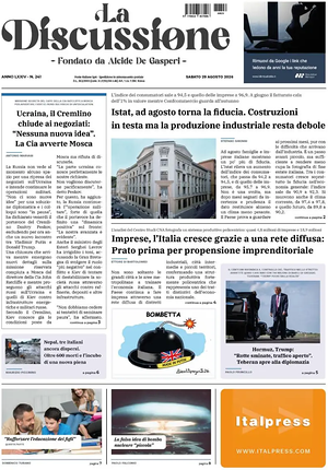 La Discussione prima pagina