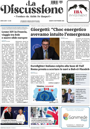 Prima pagina La Discussione di oggi - Quotidiano nazionale
