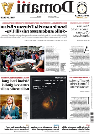 Prima pagina Domani di oggi - Quotidiano nazionale