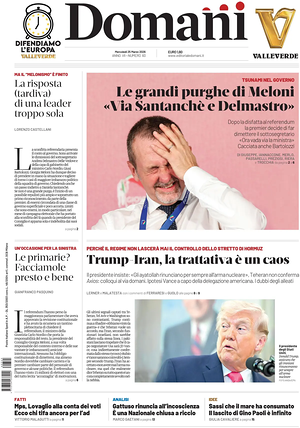 Prima pagina Domani di oggi - Quotidiano nazionale