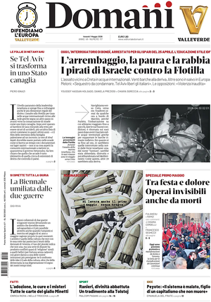 Prima pagina Domani di oggi - Quotidiano nazionale