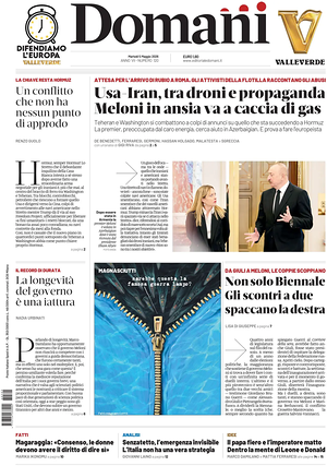 Prima pagina Domani di oggi - Quotidiano nazionale