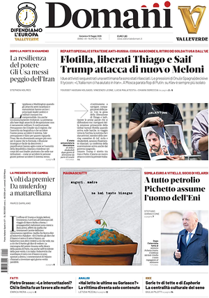 Prima pagina Domani di oggi - Quotidiano nazionale