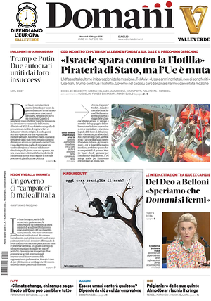 Prima pagina Domani di oggi - Quotidiano nazionale