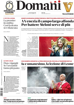 Prima pagina Domani di oggi - Quotidiano nazionale
