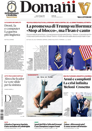 Prima pagina Domani di oggi - Quotidiano nazionale