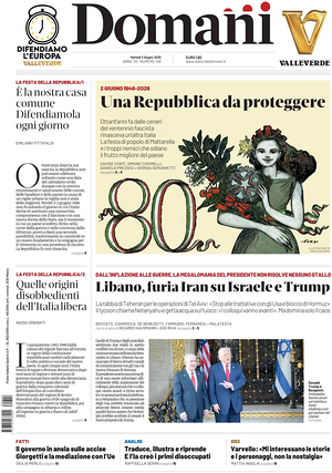 Prima pagina Domani di oggi - Quotidiano nazionale