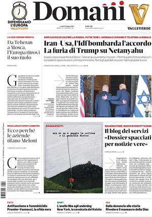 Prima pagina Domani di oggi - Quotidiano nazionale