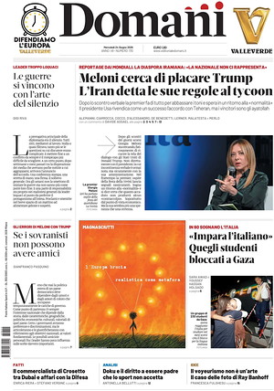 Prima pagina Domani di oggi - Quotidiano nazionale