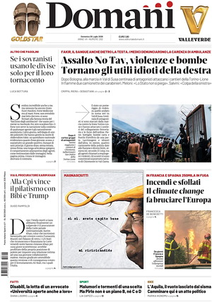 Prima pagina Domani di oggi - Quotidiano nazionale