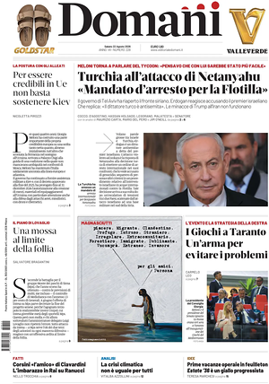 Prima pagina Domani di oggi - Quotidiano nazionale
