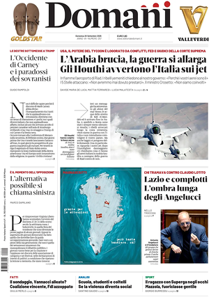 Prima pagina Domani di oggi - Quotidiano nazionale