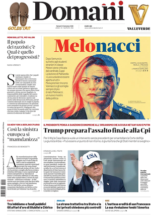 Prima pagina Domani di oggi - Quotidiano nazionale
