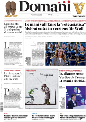 Prima pagina Domani di oggi - Quotidiano nazionale