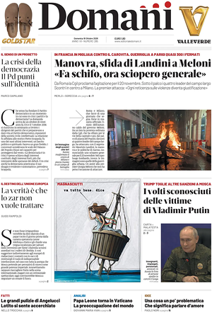 Prima pagina Domani di oggi - Quotidiano nazionale
