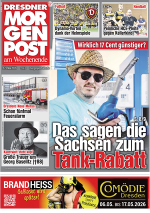 Titelseite von Dresdner Morgenpost heute - Regionale Zeitungen