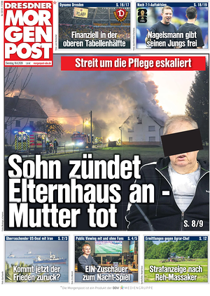 Titelseite von Dresdner Morgenpost heute - Regionale Zeitungen