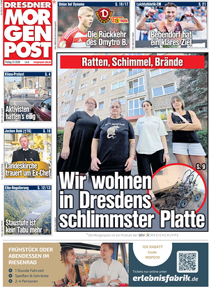 Titelseite von Dresdner Morgenpost heute - Regionale Zeitungen