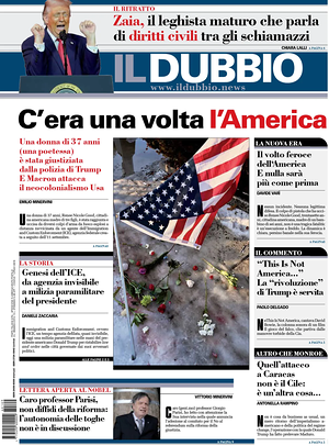Il Dubbio prima pagina