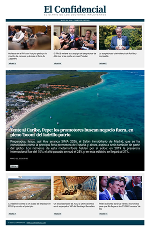 El Confidencial front page