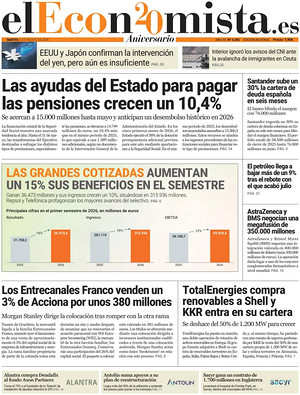 Prima pagina El Economista di oggi - Quotidiano finanza