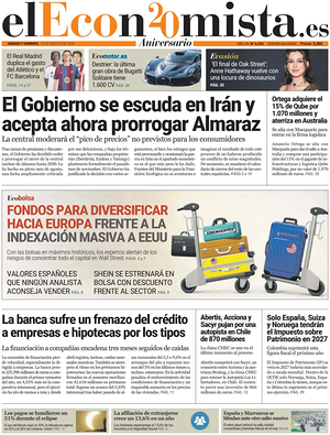 Prima pagina El Economista di oggi - Quotidiano finanza