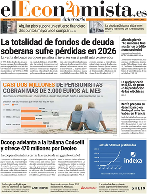 Prima pagina El Economista di oggi - Quotidiano finanza