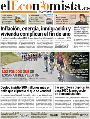 Prima pagina El Economista di oggi - Quotidiano finanza
